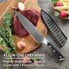 Glowbobo 8" Super Sharp Professional Chef's Knife with Finger Guard