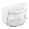 Mud Pie Beaded Sponge Holder, White