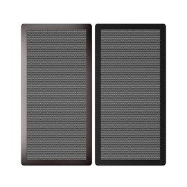 140mm Fan Filter,HFEIX Computer Case Dustproof Magnetic Frame Mesh Black 2Pack(140x280mm)
