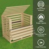 Greaton, Wooden Stackable Shipping Crate with Slatted Heavy Duty Structure,
