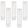 InnoHHustle 5 Pcs Travel Size Bottles 50ml 1.7oz Refillable Toothpaste