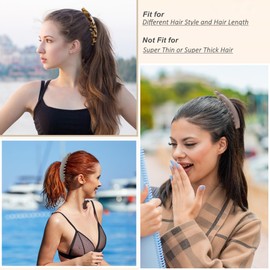 Pack of 6 large banana clips, vintage banana clip, banana clip, thick hair, banana hair clip for women