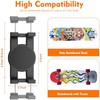 DYAUS 360° Rotating Skateboard Wall Mount, Extending Skateboard Wall Hanger,