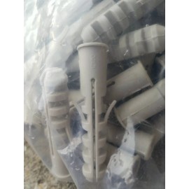 NYLON 300 PIECES. GREY ANCHORS WALL PLUGS NYLON 12X60 MM