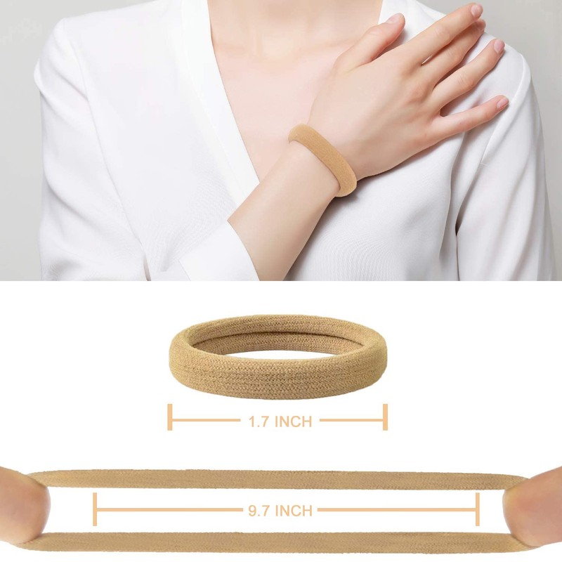 100 Pcs Ligas para Peinar el Cabello, Donas para Cabello