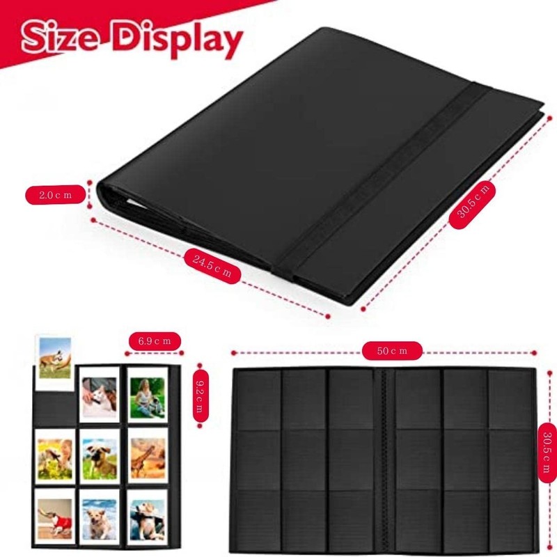 Album Perfect for Polaroid Photos (360 Sheets, Black)
