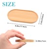 3 Pack Bamboo Trays for Bathroom Shampoo Shower Dispenser Holder
