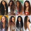 Unionbeauty Pre looped Goddess Locs Crochet Hair 9 Packs 18