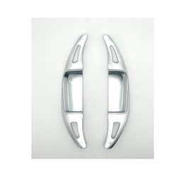 EVOGEAR External Benz Dedicated Paddle Shift Cover Aluminum (Type D) W213 E300L E350L E63S 2020 2021 Steering Paddle Shift Extension Accessory Custom Parts (Silver)