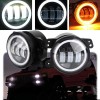 Unbranded Combo 7'' LED Headlights Turn Fog Lights Kits For