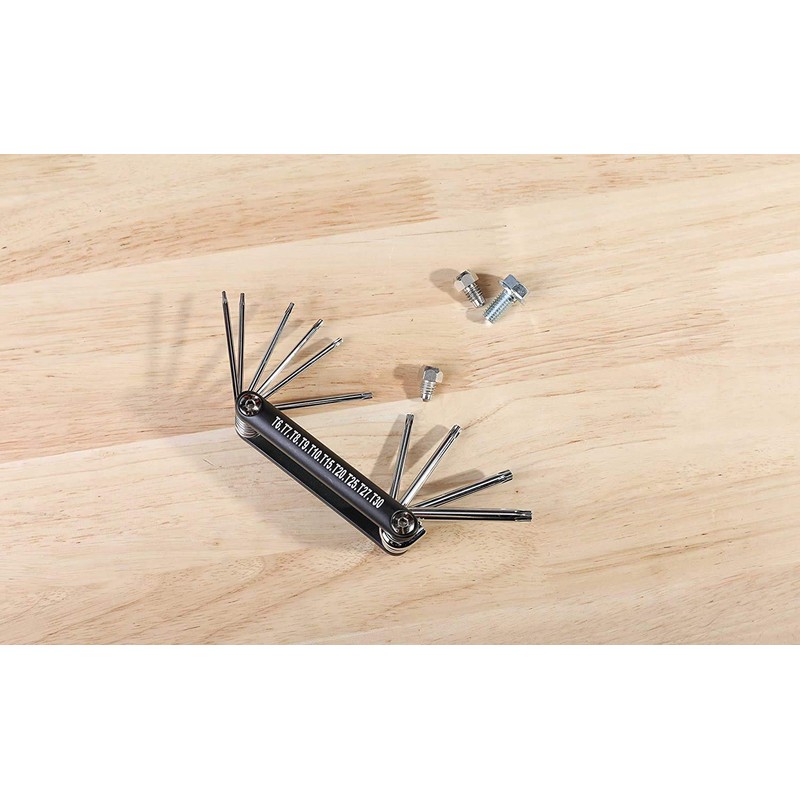 ARES 44000-10-Piece Tamper-Proof Folding Star Key Set - Sizes Include