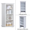 Alaterre Furniture Dorset Bathroom Hutch with Adjustable Shelves - Small
