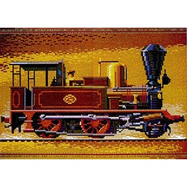 stickit No. 42144 Mini Plug-In System Shunting Locomotive Brown Approx. 8,900 Pieces