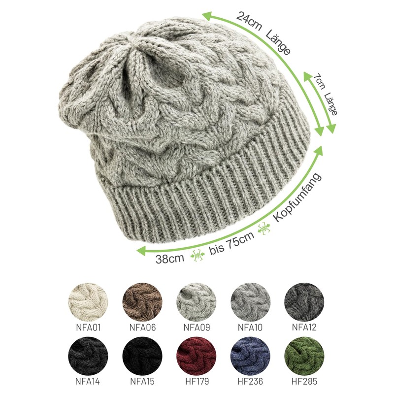 Soft women's alpaca hat made from 100% alpaca wool in