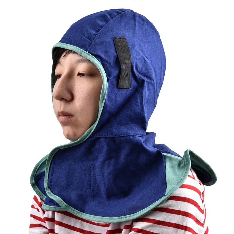 AP-6670 Flame Retardant Helmet Washable Blue Face Full Protection Hood