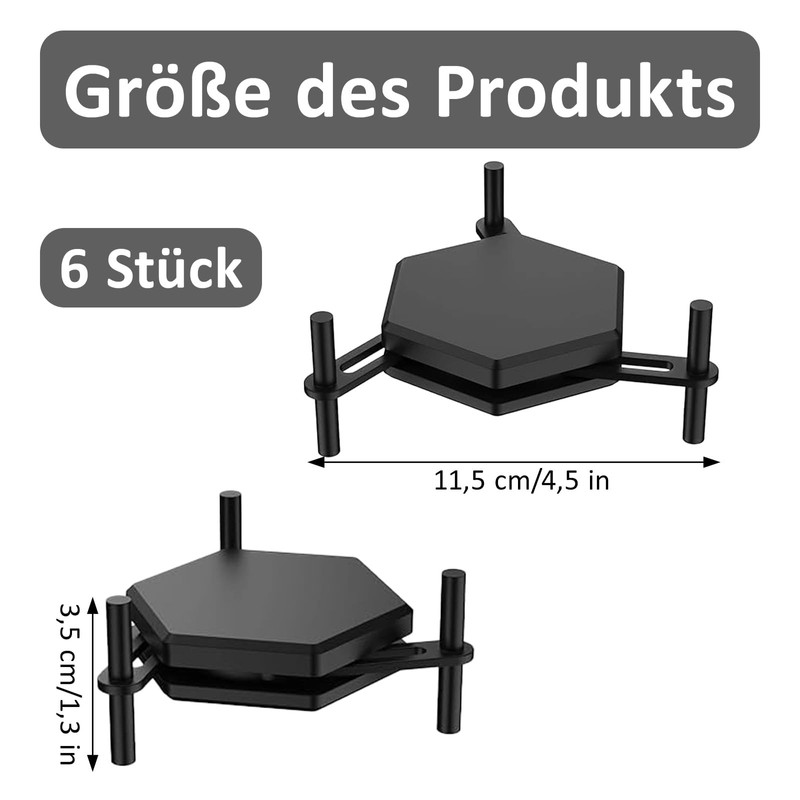 GANILITY Coffee Cup Organiser, 6 Pieces Cup Organiser, Cup Stacker,