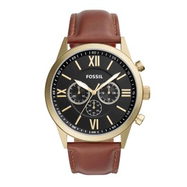 Flynn Chronograph Brown Leather Watch