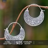 NOVICA Artisan Handmade Sterling Silver Dangle Earrings Leaf Shaped Bali