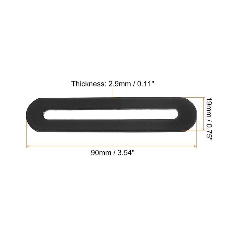 uxcell Adjustable Corner Code, 4Pcs 90x19mm - Stainless Steel Flat