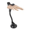 Nail Practice Hand Soft Silicone Mannequin Hand with Adjustable Clamp