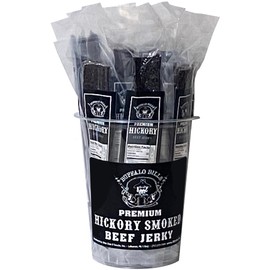 Buffalo Bills Premium Hickory Beef Jerky 20-ct Wrapped Strips (20 strips per tub)