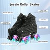 jessie Womens Roller Skates Water Ripple High-top Roller Skates Four-Wheel