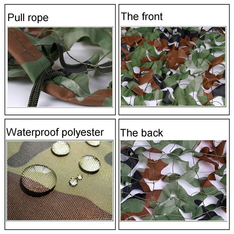 Woodland Camo Net Netting Camping Hunting(2m x)