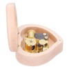 Wood Heart Shape Music Box Musical Box for Birthday Christmas