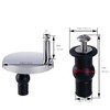 YTgilo 1 Pair Toilet Seat Metal Hinges 2pcs 5cm/1.96inch Quick
