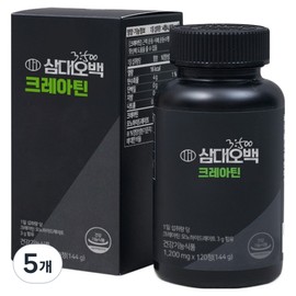 Samdae 5 Baek Creatine Monohydrate Tablets 144g, 120 tablets, 5 units / 삼대오백 크레아틴 모노 하이드레이트 정제 144g, 120정, 5개