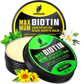 aokur 2 Pack Beard Balm for Men – Vanilla & Unscented – Biotin Beard Conditioner for Softening, Styling & Supporting Beard Growth – Gift Set for Father’s Day, Anniversaries & Christmas