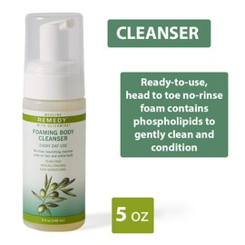 Medline Remedy Olivamine Foaming Body Cleanser, No Rinse, Scented, 5-oz Pump Bottle
