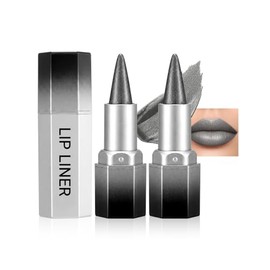 Erinde 2PCS Delineadores de Labios con Brillo, Fáciles de Aplicar, 08                                                                                 