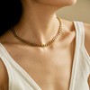 Mauzew 18K Gold Plated Chunky Chain Necklace for Women Thick
