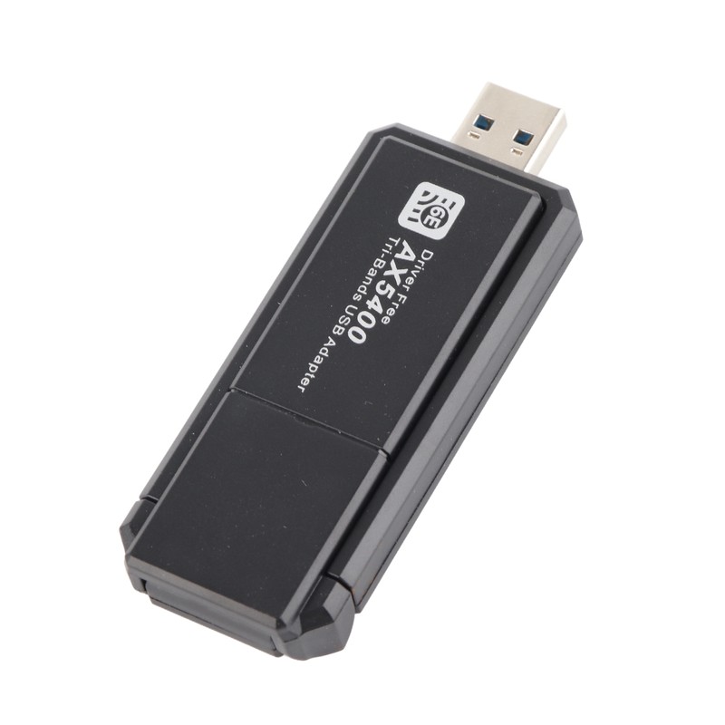 WiFi 6E Network Adapter 5400Mbps USB Network Card with Triple