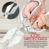 Multifunctional Heavy-Duty Kitchen Shears, High-Carbon Steel Culinary Shears, Heavy Duty