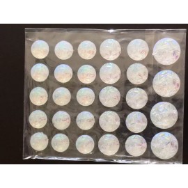 Unbranded CraftbuddyUS 29pcs Self Adhesive AB Clear Flower Resin Gems with Floral Details