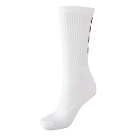 Hummel Children's Fundamental 3 Pack Sock, White, 8, with 140 9001