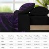 Nesker Comforter Set King Size, Purple Rose 7 Pcs Bedding