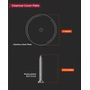 SUPPLY GIANT DD007S-F2 Floor Cleanout Cover Plate, 7-Inch, Stainless Steel,