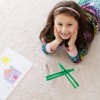 Plastic Tweezers Set, 6 Pieces, Curved Head Design for Children,