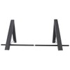 Retractable Clothes Rack Black Foldable Design Aluminium Wall Mounted Clothes