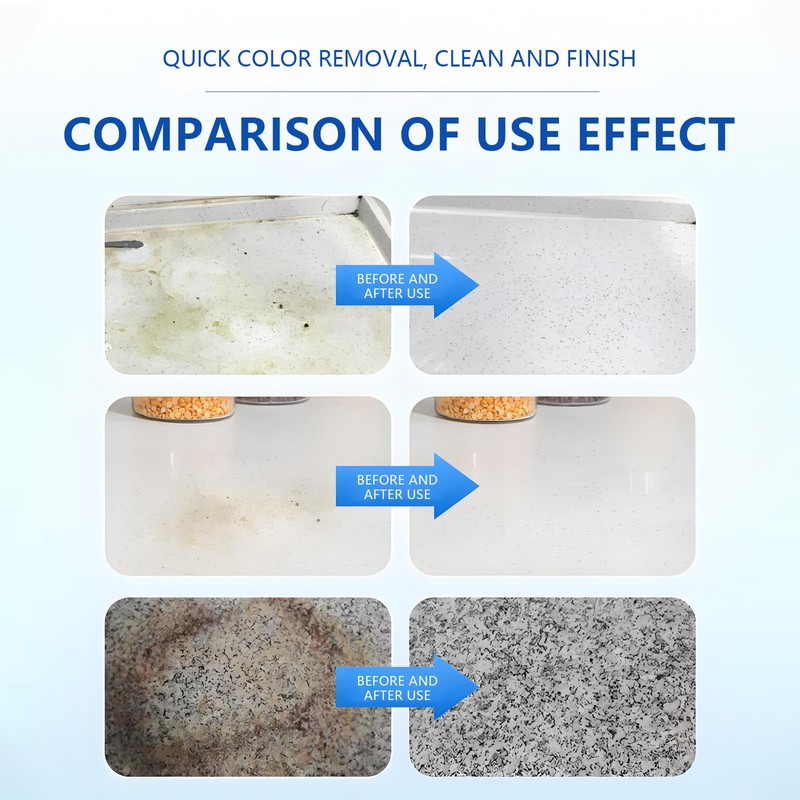 Eyaeyao Granite Countertop Cleaner Powder, Marble Cleaner Powder, Marble Polishing