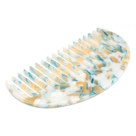 QinGoo Acetate Wide Hair Comb Tooth Comb Women's Hair Comb 1 Piece (11.8 cm x 6.2 cm, Light Blue)