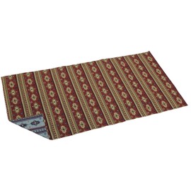 Captain Stag CS Native UP-2591 Camping Rug, Mat, 39.4 x 70.9 in (100 x 180 cm), Storage Bag Included, Red