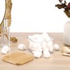 2 Packs Square Q Tip Holder with Lid Clear Plastic