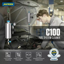 AUTOOL C100 Non-Dismantle Injector Cleaner Tester For Petrol Car Fuel System