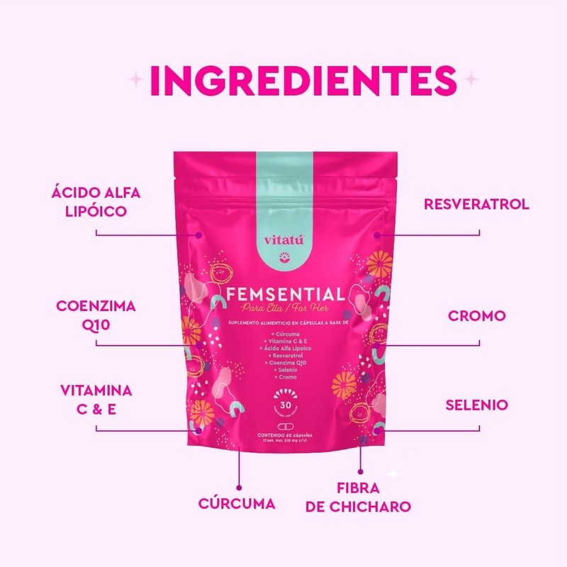 VITATÚ VITALICIOUS NUTRITION - Kit para ella Plus | Inositol+Femsential+Ovalance