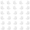 Tabanzhe 30 Plastic Furniture Corner Braces - 4-Hole Right Angle