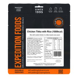 Expedition Foods Chicken Tikka with Rice - Freeze Dried Meal (1000kcal)